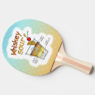 PALA DE PING PONG PALETA DE PING PONG RECETA DE WHISKEY SOUR CÓCTEL