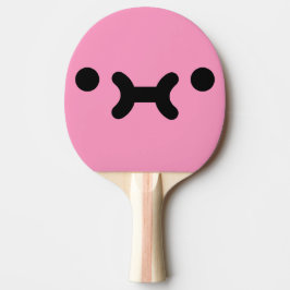 Pala De Ping Pong Paleta de Ping Pong Rosa Claro Cara de Malhumor Ad