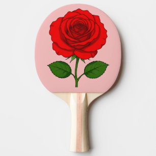 Pala De Ping Pong Paleta de Ping Pong Rosa Roja