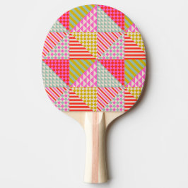 Pala De Ping Pong Paleta de tenis de mesa de patchwork colorida