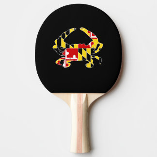 Pala De Ping Pong Paleta del cangrejo de la bandera de Maryland