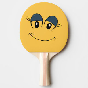 Pala De Ping Pong Paleta del ping-pong de la cara del chica