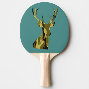 Pala De Ping Pong Paleta del ping-pong de la silueta de la cabeza de