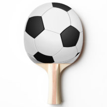 Paleta del ping-pong del balón de fútbol