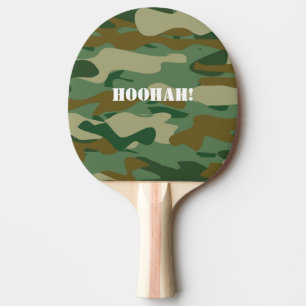 Pala De Ping Pong Paleta del ping-pong del camuflaje del ejército