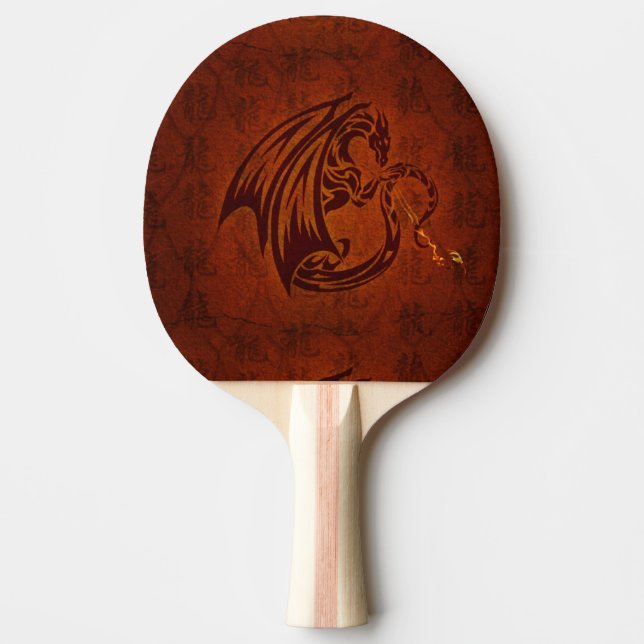 Pala De Ping Pong Paleta del ping-pong del dragón (Anverso)