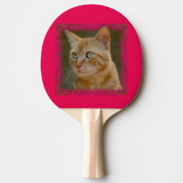 Pala De Ping Pong Paleta del ping-pong del gato del jengibre