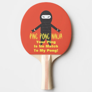 Pala De Ping Pong Paleta divertida del ping-pong de Ninja del
