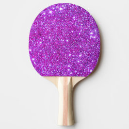 Pala De Ping Pong Paleta femenina 4 del ping-pong del purpurina
