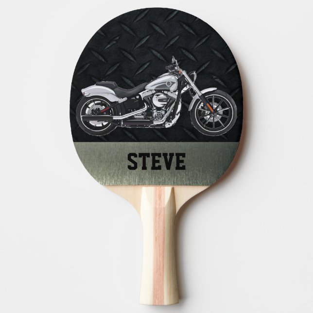 Pala De Ping Pong Paleta personalizada motocicleta dura del (Anverso)