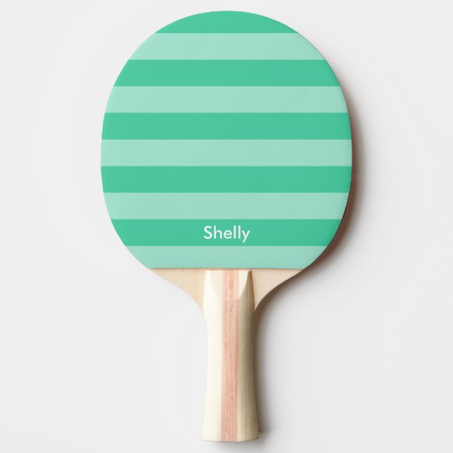 Pala De Ping Pong Paleta rayada personalizada del ping-pong de los (Anverso)