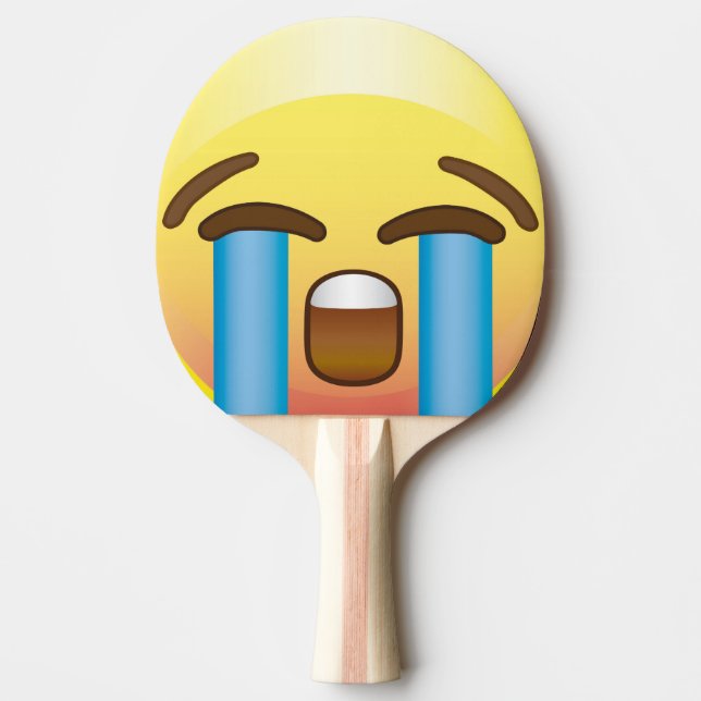 Pala De Ping Pong Paleta triste gritadora del ping-pong de la cara (Anverso)