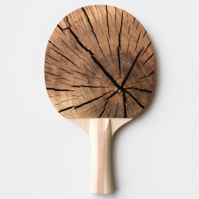 Pala De Ping Pong Paleta vieja del árbol de los tenis de mesa (Anverso)