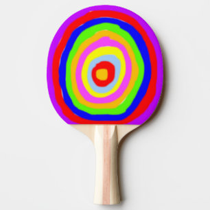 Pala De Ping Pong Palo del ping-pong - círculos de color ásperos
