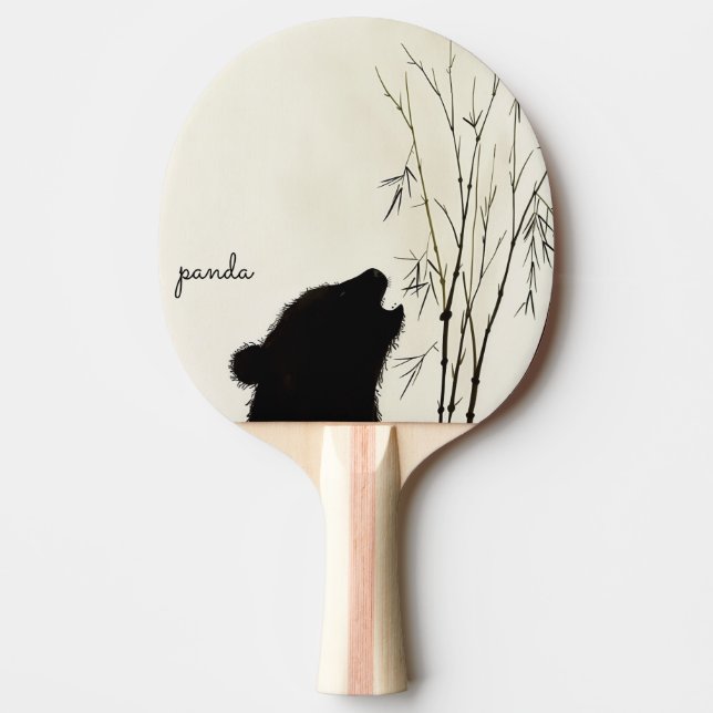 Pala De Ping Pong Panda Silhouette (Anverso)
