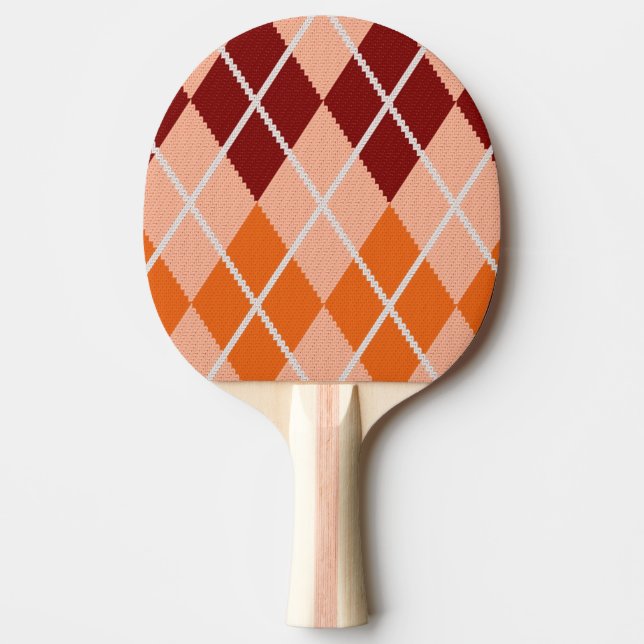 Pala De Ping Pong Paño realista de Argyle (Anverso)