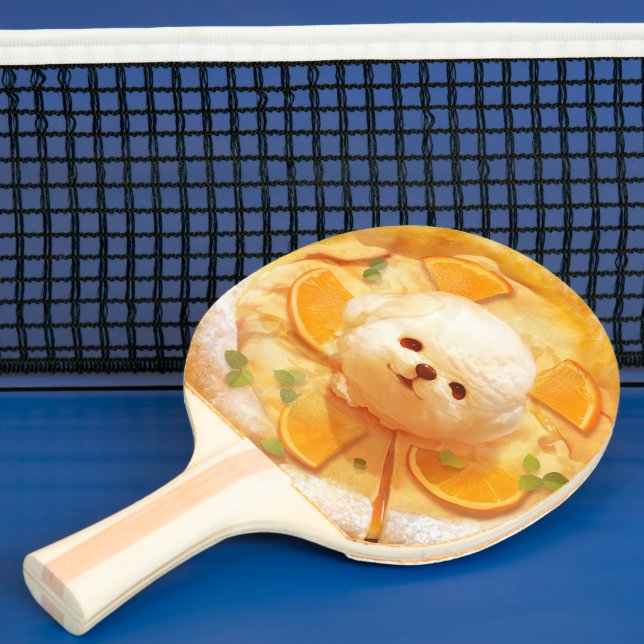 Pala De Ping Pong Panqueque infantil holandés con crema de hielo de  (in situ)