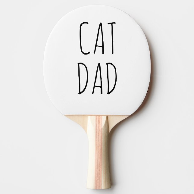 Pala De Ping Pong "Papá Gato" Sencilla y Moderna granja (Anverso)
