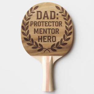 Pala De Ping Pong  Papá: Protector, Mentor, Héroe: Imagen Grabada