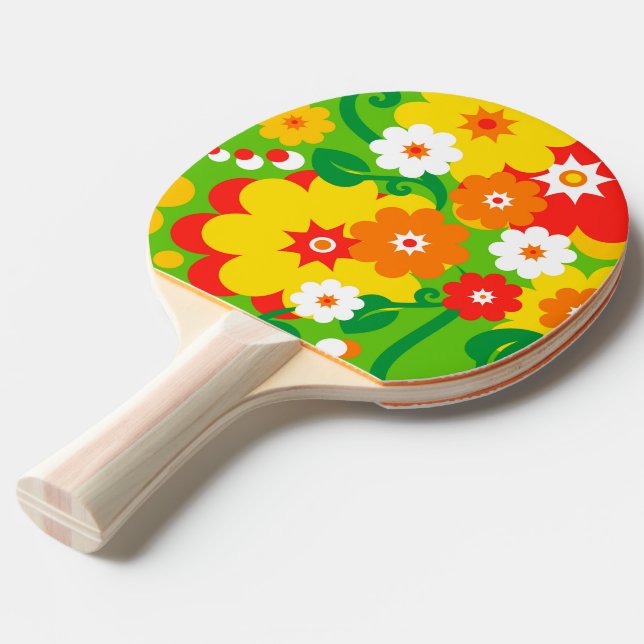 Pala De Ping Pong Papel de fondo de escritorio Funny Flower Power (Ángulo frontal)