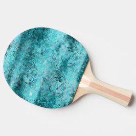 Pala De Ping Pong Papel de neón azul crudo