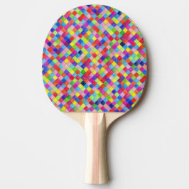 Pala De Ping Pong Papel gráfico colorido cuadrado patrón impresión a