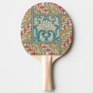 Pala De Ping Pong Papel tapiz de flores de Daffodil chintz art nouve