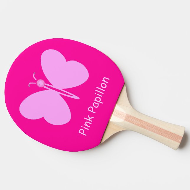Pala De Ping Pong Pappillon rosado (Lateral)