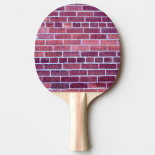 Pala De Ping Pong Pared de ladrillo Rojizo-Pardusca