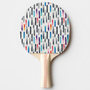 Pala De Ping Pong Paredes de brocha acuarela, colorido y sin costura