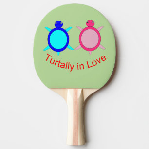 Pala De Ping Pong Pareja De Tortuga Cuta