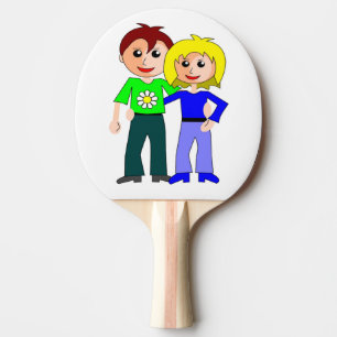 PALA DE PING PONG PAREJA MÁS CORTA