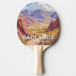 Pala De Ping Pong Parque Nacional Badlands Dakota del Sur Arte de Vi