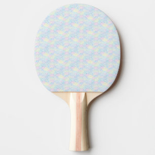 Pala De Ping Pong Pastel de la sirena del arco iris