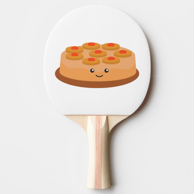 Pala De Ping Pong Pastel de piña boca abajo (Anverso)