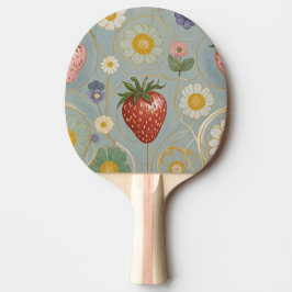 Pala De Ping Pong Pastel Floral y Berry Delight