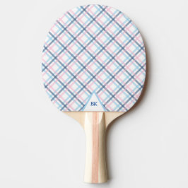 Pala De Ping Pong Pastel Plaid