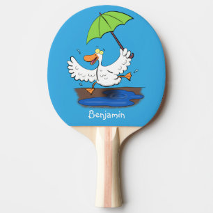 Pala De Ping Pong Pato gracioso con personalizado bailarín de paragu