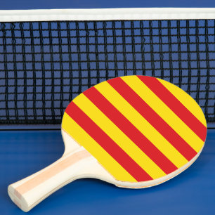 Pala De Ping Pong Patriótico, ping pong remo con bandera de Cataluña