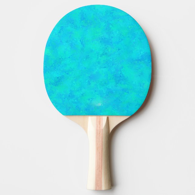 Pala De Ping Pong Patrón abstracto azul turquesa (Anverso)