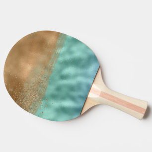 Pala De Ping Pong Patrón abstracto colorido de laguna tranquila