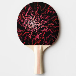 Pala De Ping Pong Patrón abstracto de salpicaduras de tonos rosados