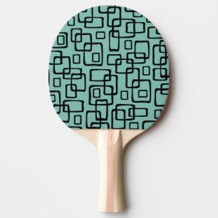 Pala De Ping Pong Patrón abstracto moderno del siglo medio retro