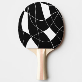 Pala De Ping Pong patrón abstracto moderno en blanco y negro