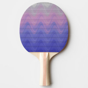 Pala De Ping Pong Patrón abstracto púrpura rosa hexágono