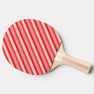 Pala De Ping Pong Patrón clásico de rayas reglamentarias de Naranja 