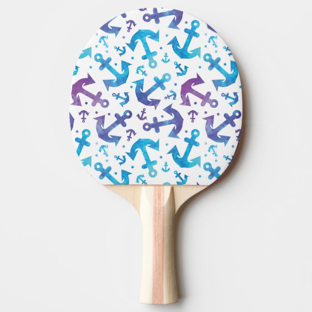Pala De Ping Pong Patrón de anclaje de tinta 2 (Anverso)
