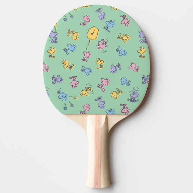 Pala De Ping Pong Patrón de arte pop del azúcar de Woodstock (Anverso)