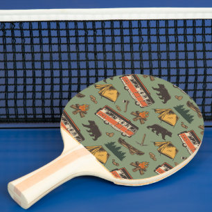 Pala De Ping Pong Patrón de aventuras de los Campamentos Domésticos