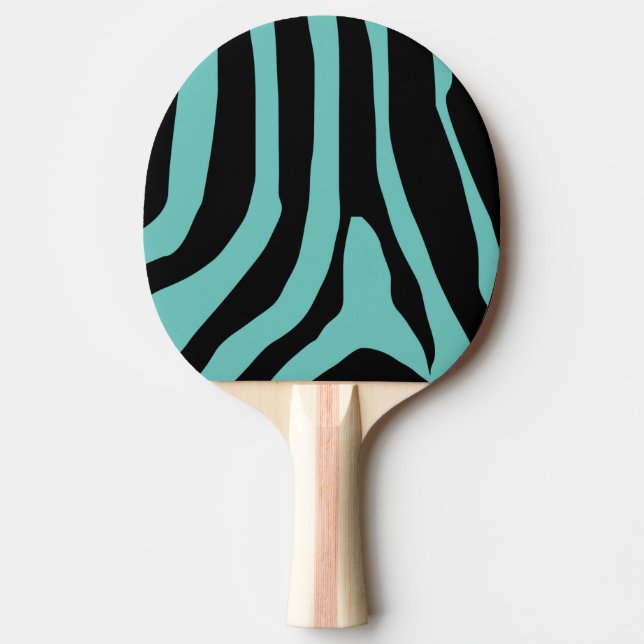 Pala De Ping Pong Patrón de bandas de impresión de cebra (Anverso)